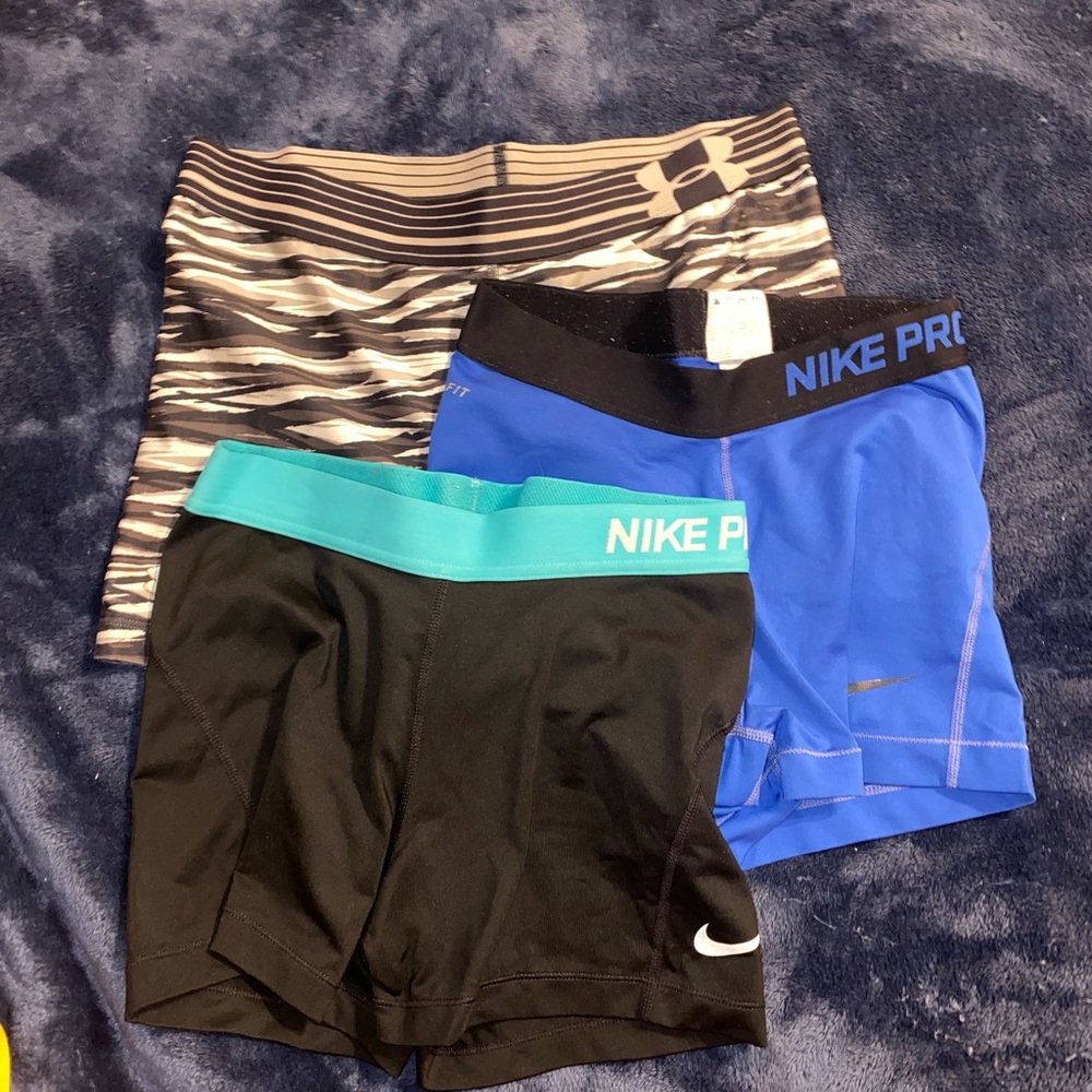 Nike and Under Armour Athletic Shorts Set